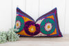 African Daisy Suzani Lumbar Pillow