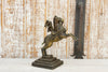 Antique Indian Ajmer Horse Brass Statue