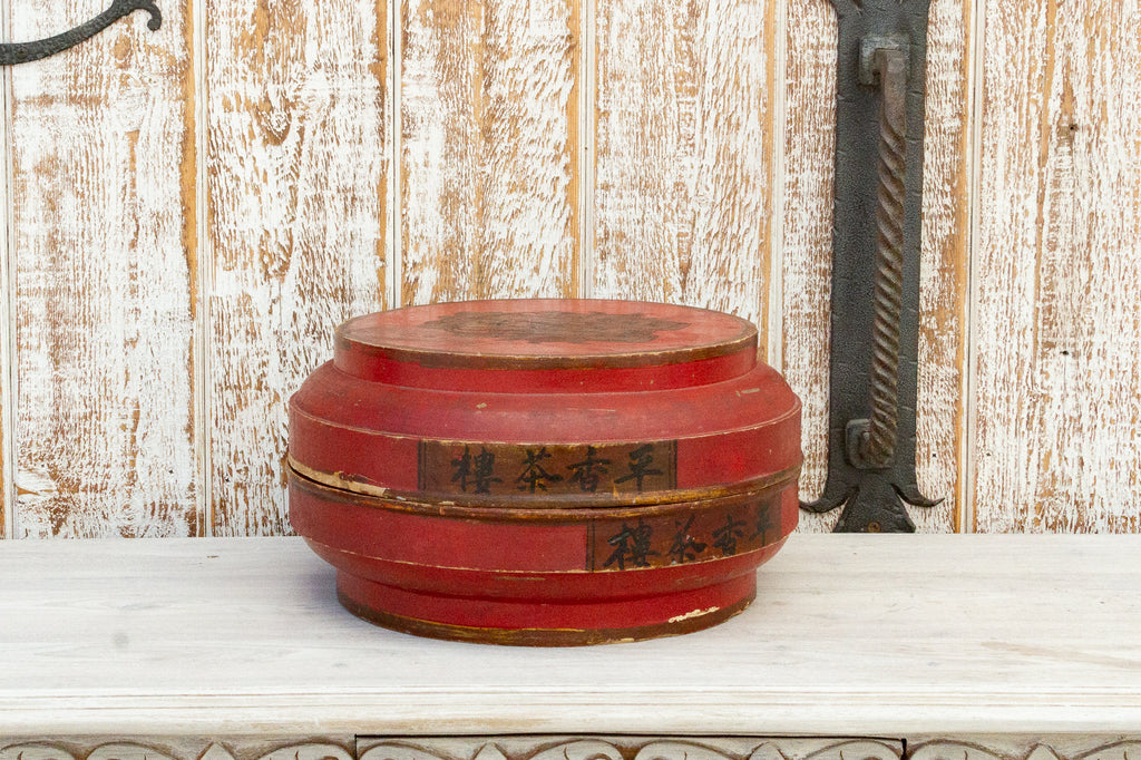 Chinoiserie Red Painted Box