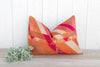 Deep Rose Silk Phulkari Pillow