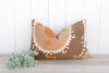 Mud Brown Suzani Lumbar Pillow