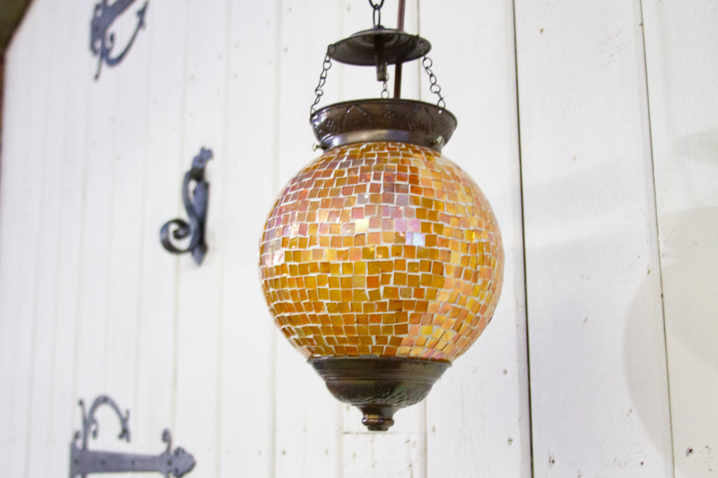 Small Pendant Mosaic Lantern