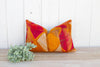 Scarlet Sun Silk Phulkari Pillow