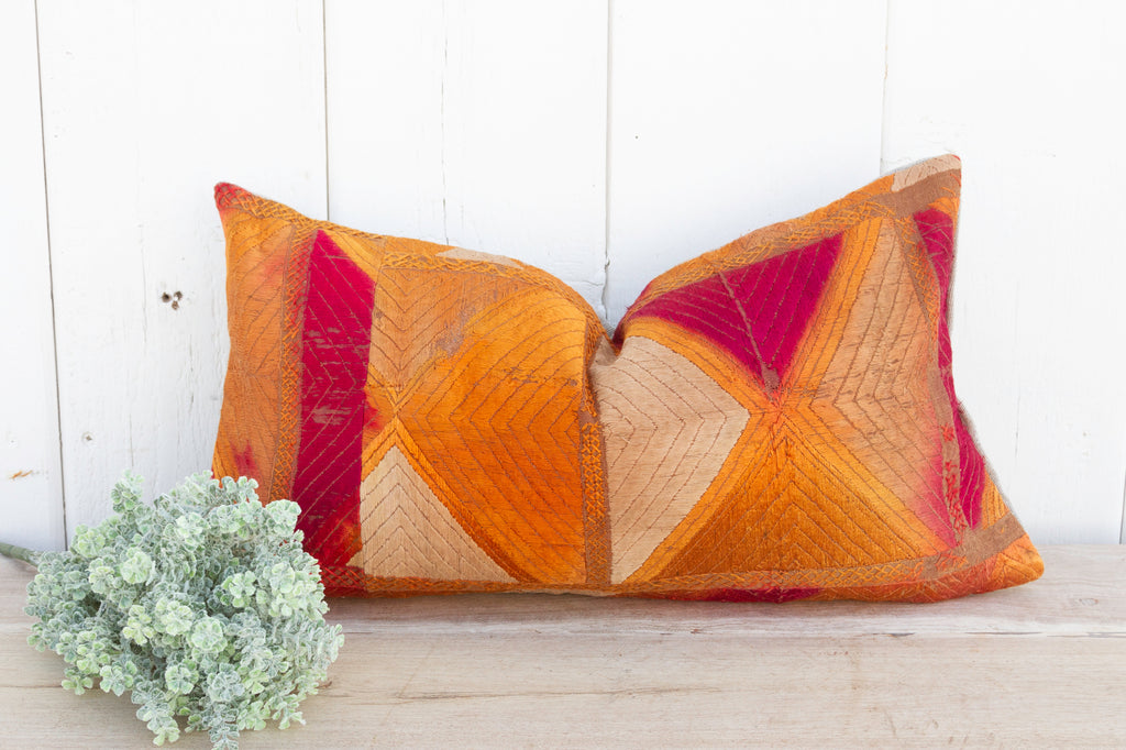 Amar Silk Phulkari Pillow