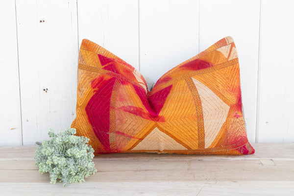 Ambadi Silk Phulkari Pillow