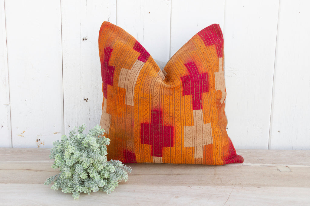 Carmel Silk Phulkari Pillow