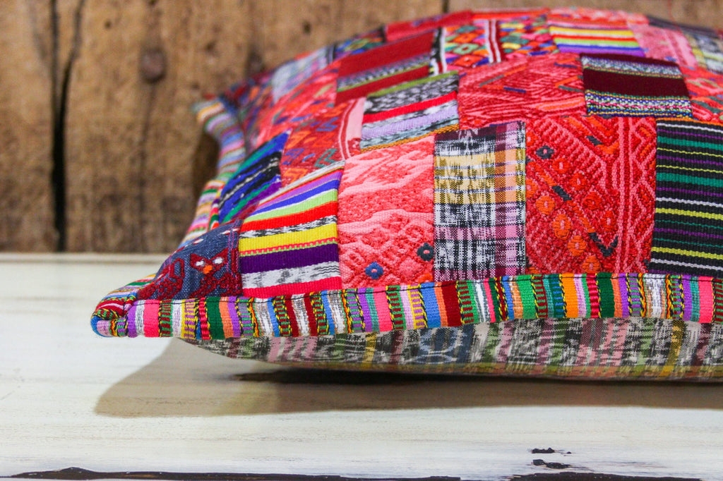 Vibrant Patchwork Tribal Pillow (Trade)