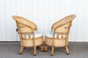 Pair of Colonial Bamboo & Rattan Chairs