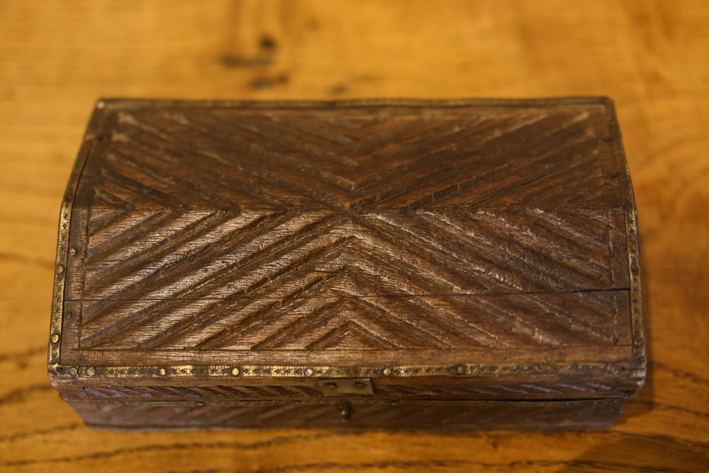 Vintage Carved Tribal Box (Trade)