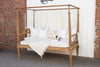 Rare 19th Century Bleached Canopy Bed