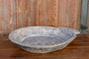 Tribal Whitewash Wooden Dough Parat Bowl (Trade)