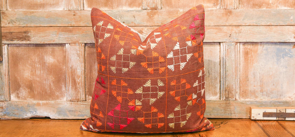 Ishya Bagh Phulkari Pillow (square) (Trade)