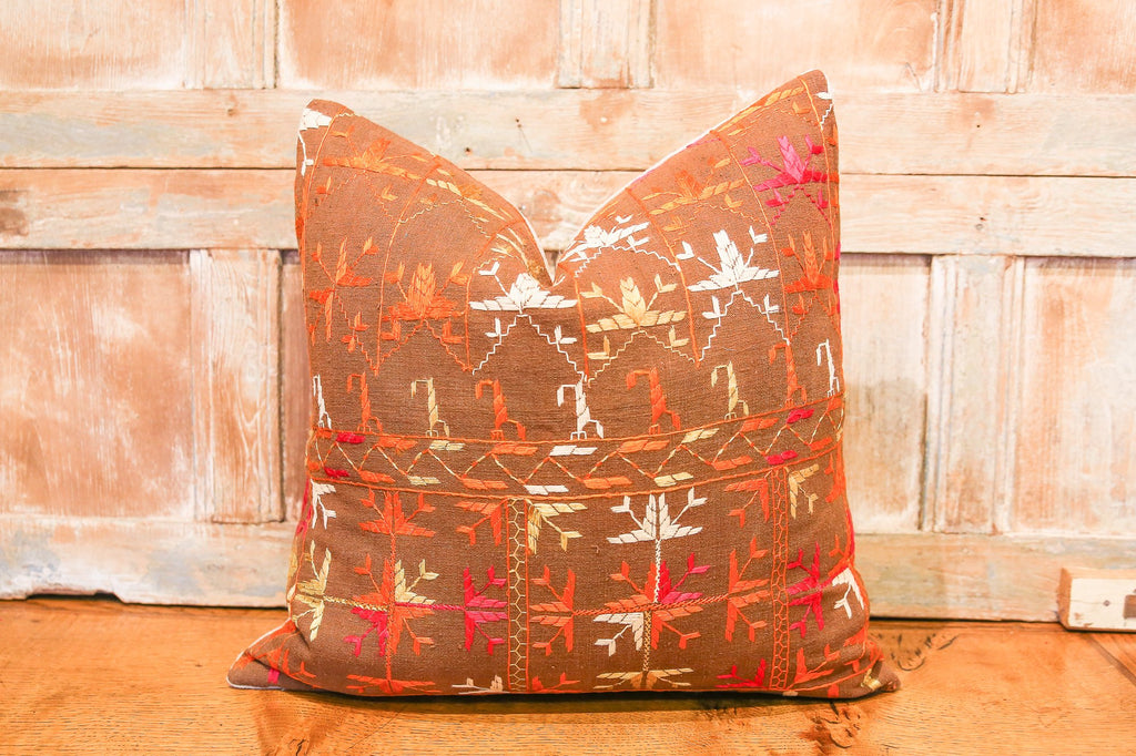 Rimpi Bagh Phulkari Pillow (square) (Trade)