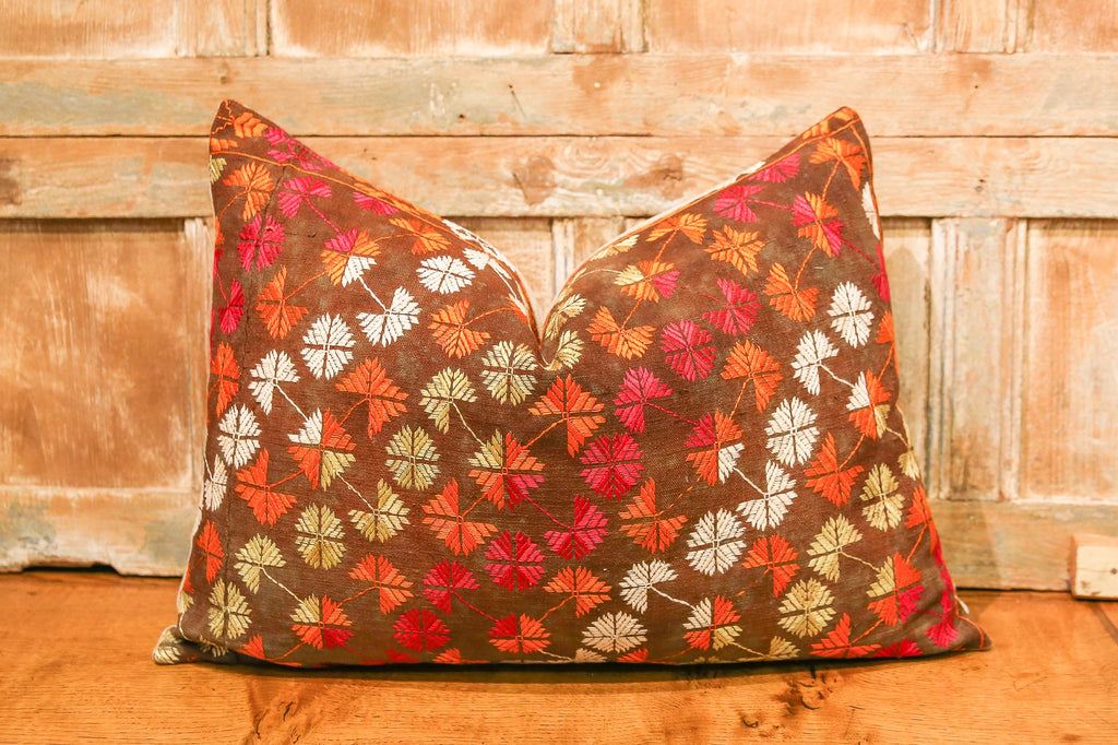 Phulkari Lumbar Pillow (Trade)