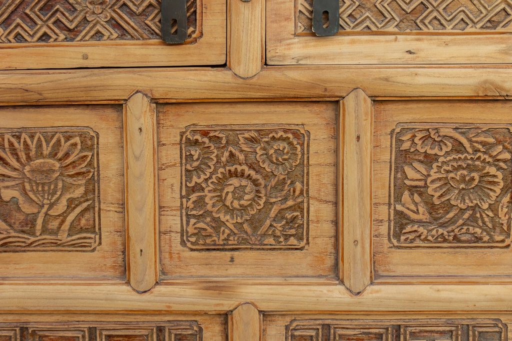 Finely Carved Asian Money Chest