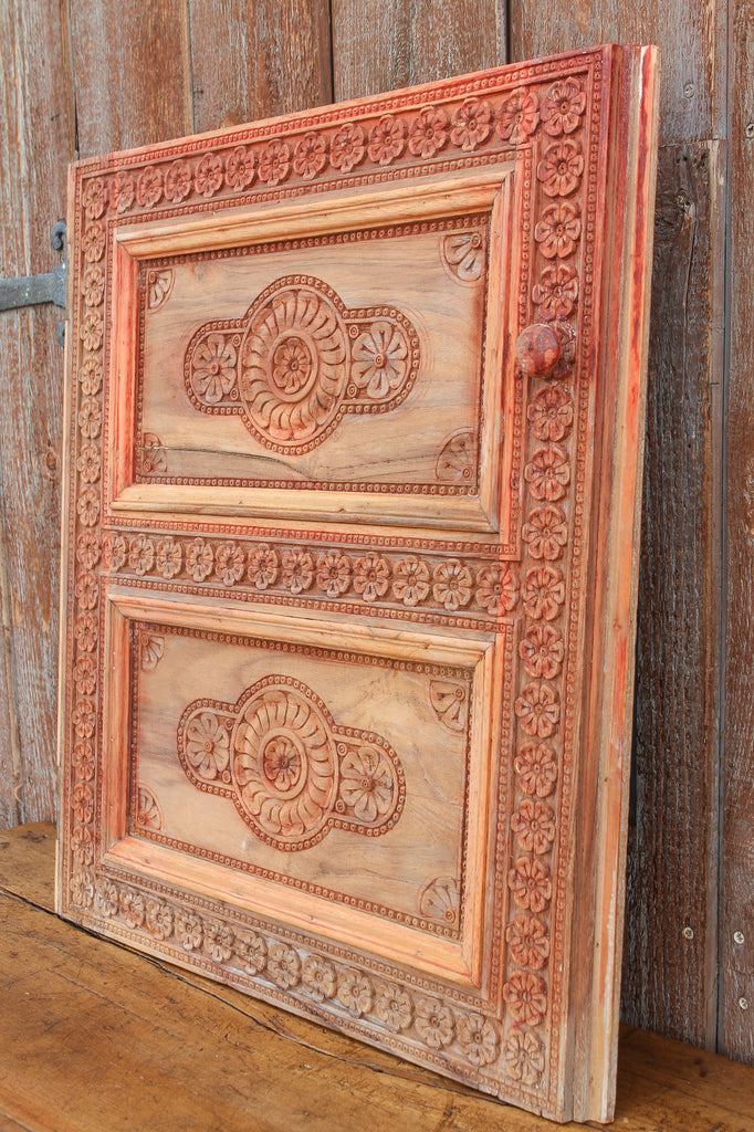 Antique Tall Chinar Kashmir Wood Panel