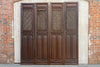 Set of Four, Tall Interweaved Openwork Lattice Door Panel