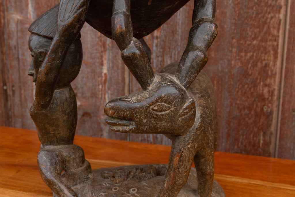 Tribal African Carved Stool (Trade)
