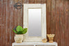 Bleached Large Pattee Foliage Inlay Mirror