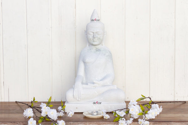 White Marble Bhumisparsha Buddha