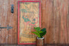 Vintage Asian Polychrome Wooden Painting
