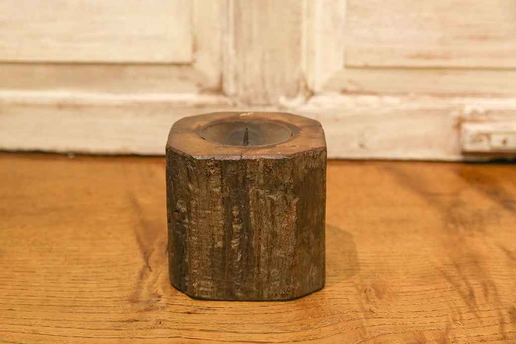 Vintage Wood Candleholder