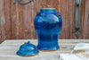 Pair of Royal Blue Asian Porcelain Vases (Trade)
