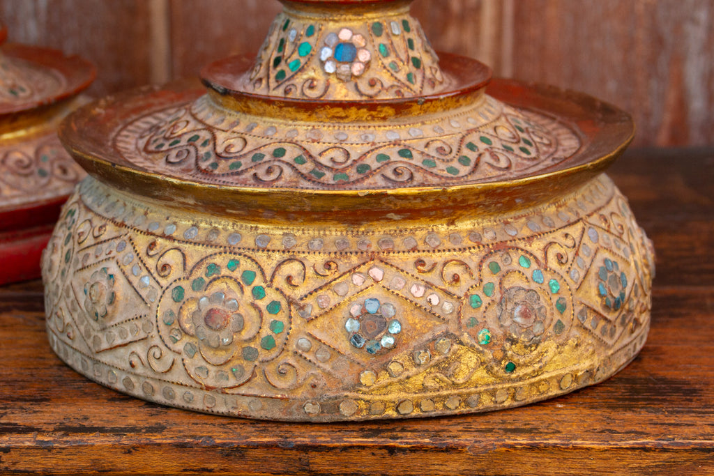 Exceptional Burmese Mandalay Jeweled Vessel