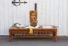 Light Brown Carved Spindle Coffee Table (Trade)