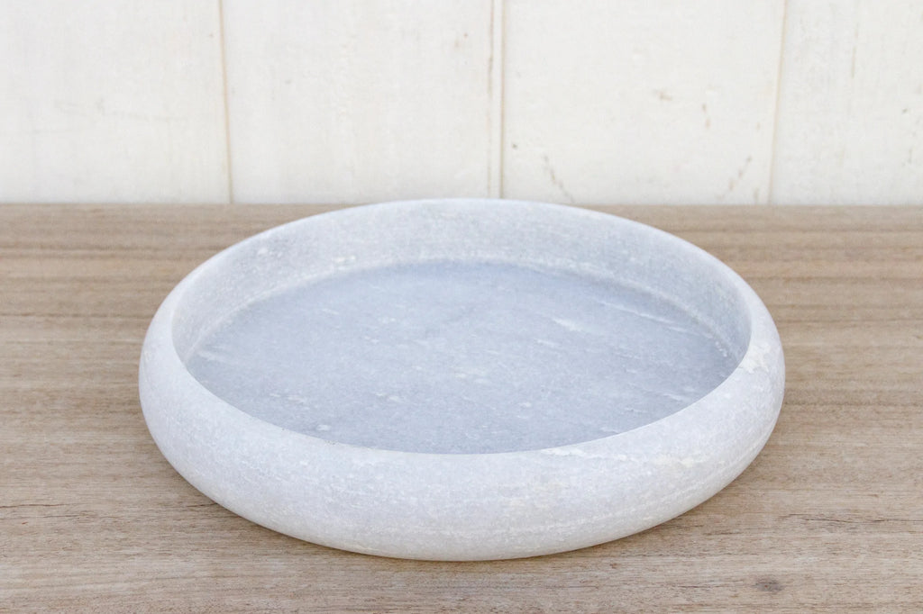 Large Round Marble Stone Tray (Trade)