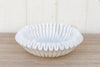 Finely Carved Shell Marble Fruit Bowl (Trade)