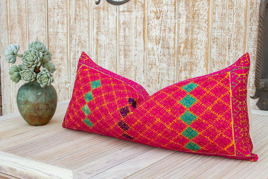 Antique Aala Sindh Silk Pillow (Trade)