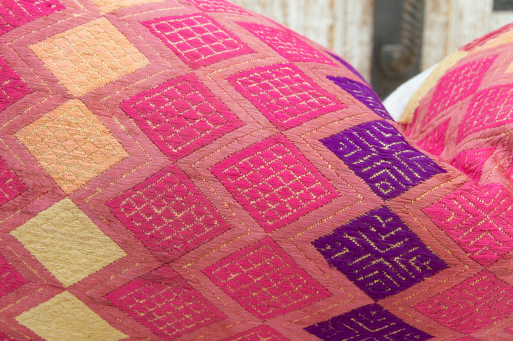 Antique Jaina Sindh Silk Pillow (Trade)