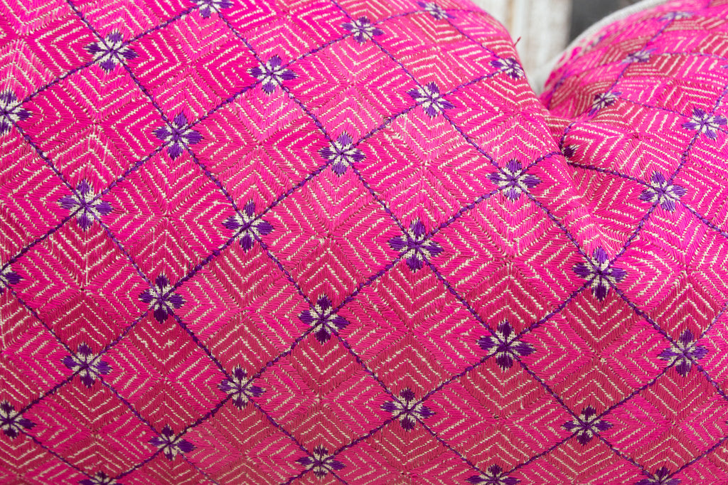 Antique Lavani Sindh Silk Pillow