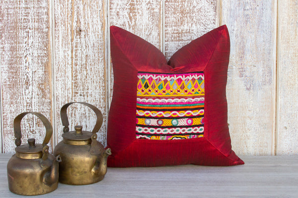 Kapila Indian Silk Decorative Pillow Cover