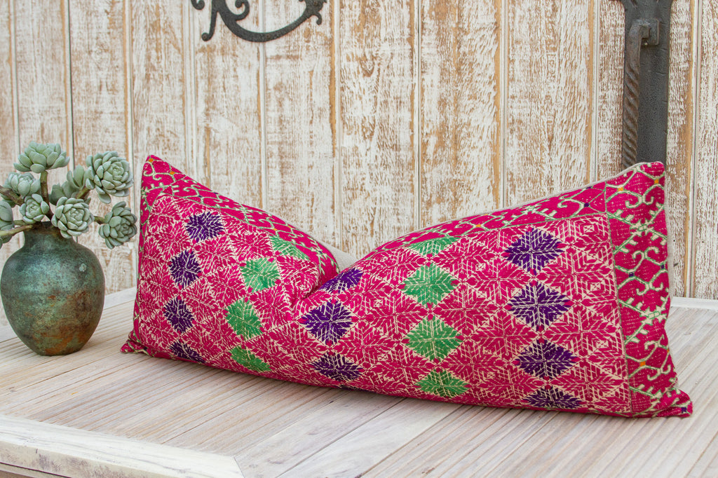 Antique Leilah Sindh Silk Pillow