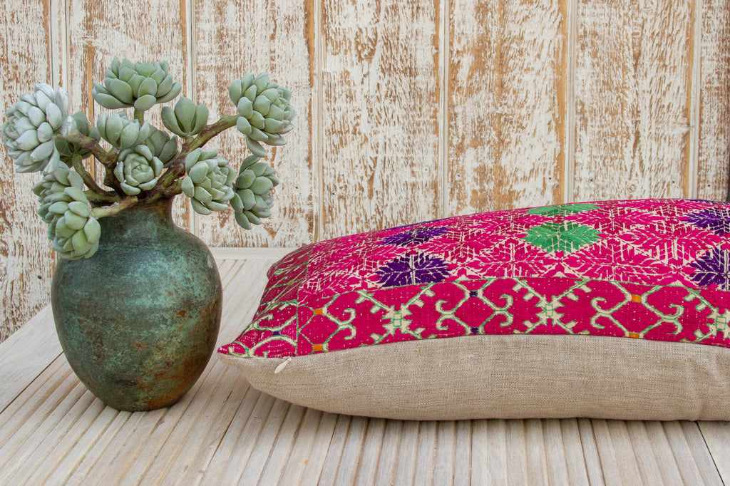 Antique Leilah Sindh Silk Pillow