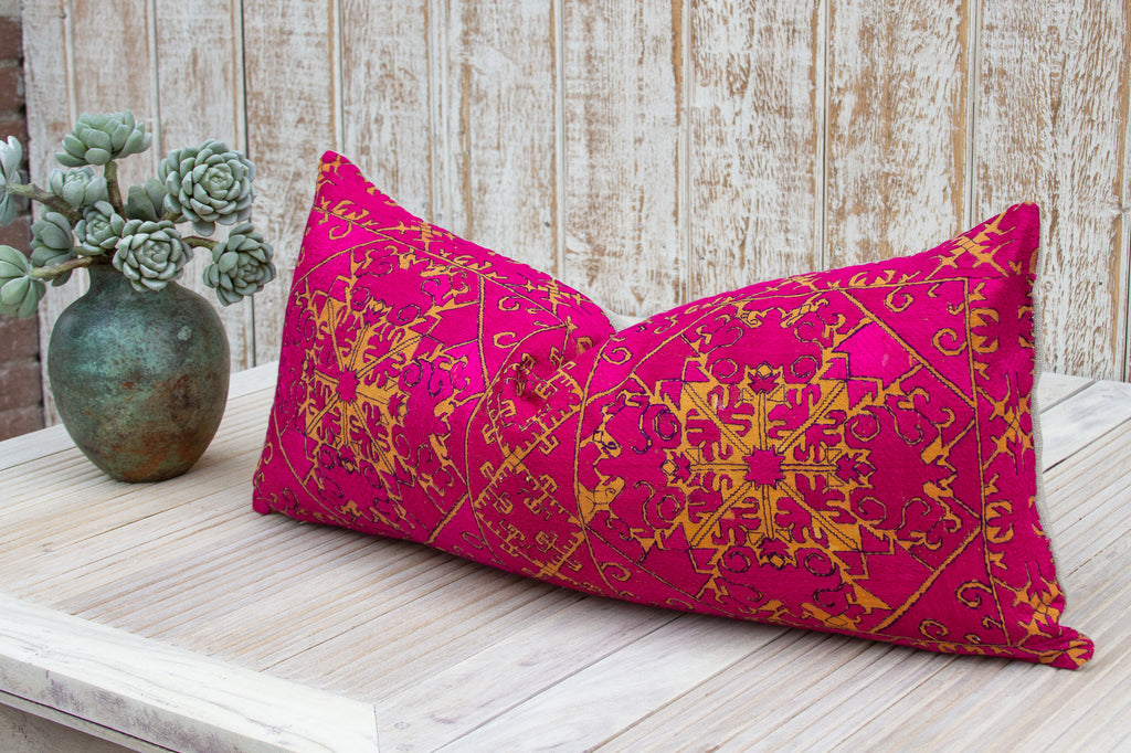 Antique Nadeer Sindh Silk Pillow