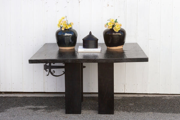Robust High Gloss Black Ironwood Table