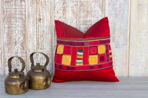 Haraye Indian Silk Decorative Pillow Cover