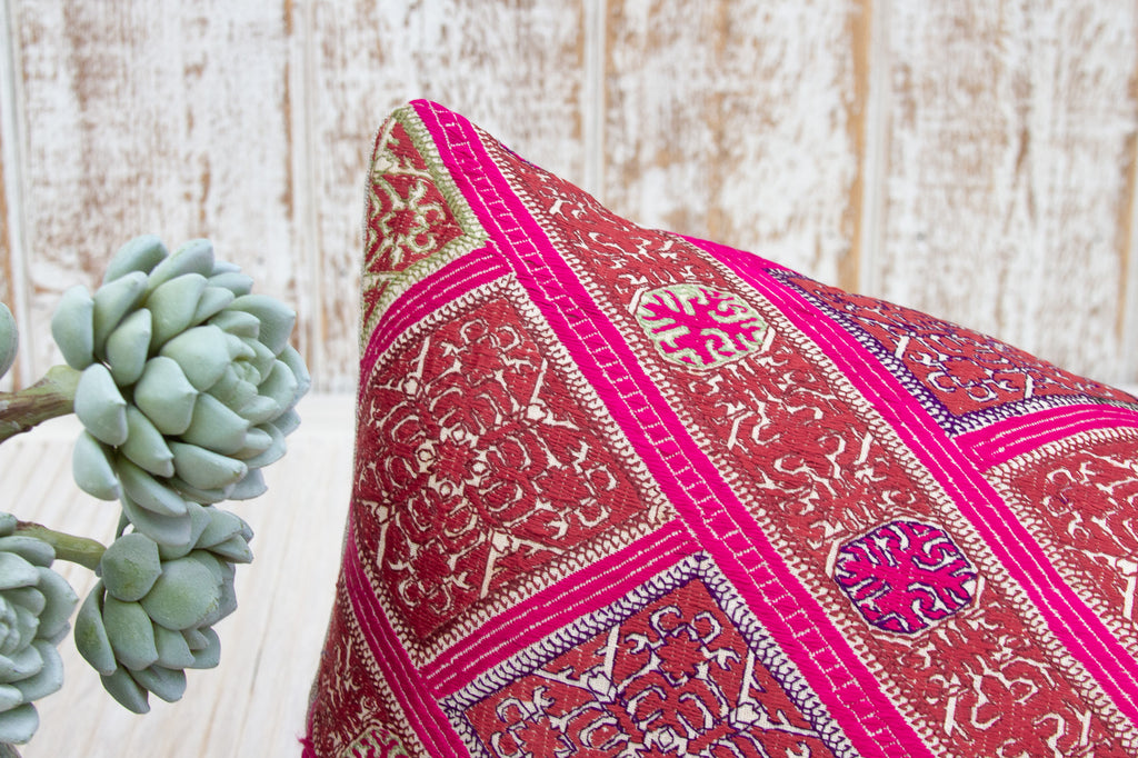 Antique Samali Sindh Silk Pillow