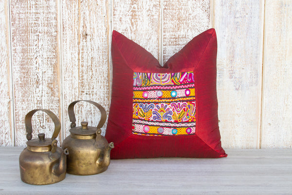 Deeba Indian Silk Decorative Pillow Cover