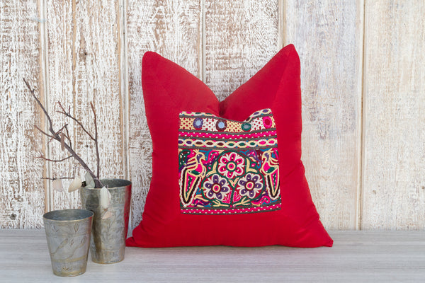 Alina Indian Silk Decorative Pillow Cover