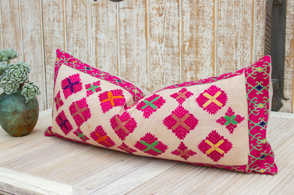 Antique Foolan Sindh Silk Pillow (Trade)