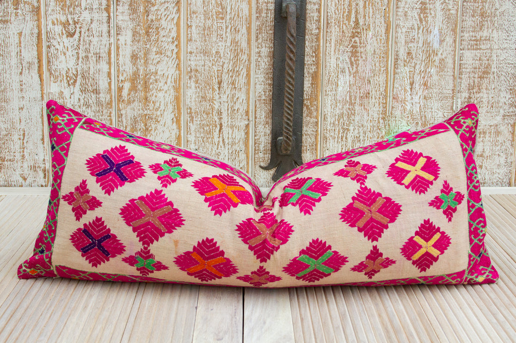 Antique Foolan Sindh Silk Pillow (Trade)