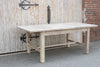 Mid-Century Bleached Wood Extending Dining Table