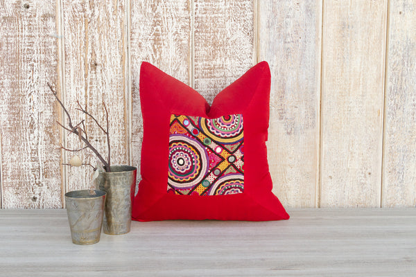 Ditya Indian Silk Decorative Pillow Cover