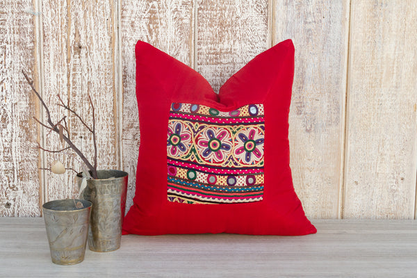 Kayra Indian Silk Decorative Pillow Cover