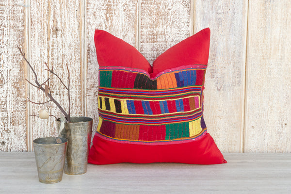 Janvi Indian Silk Decorative Pillow Cover