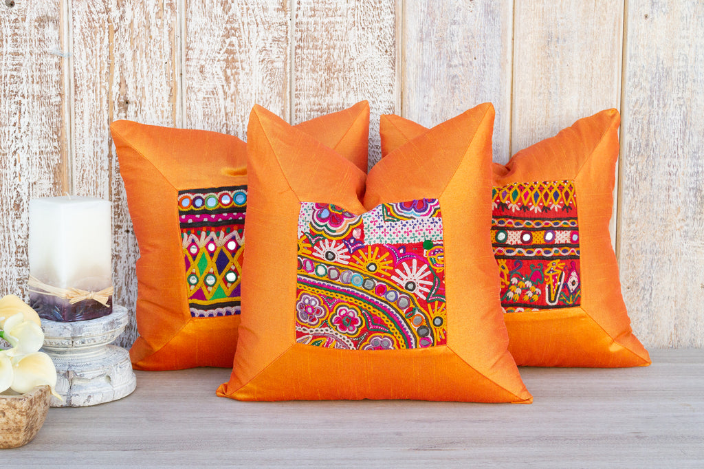 Mahek Indian Silk Decorative Pillow Cover